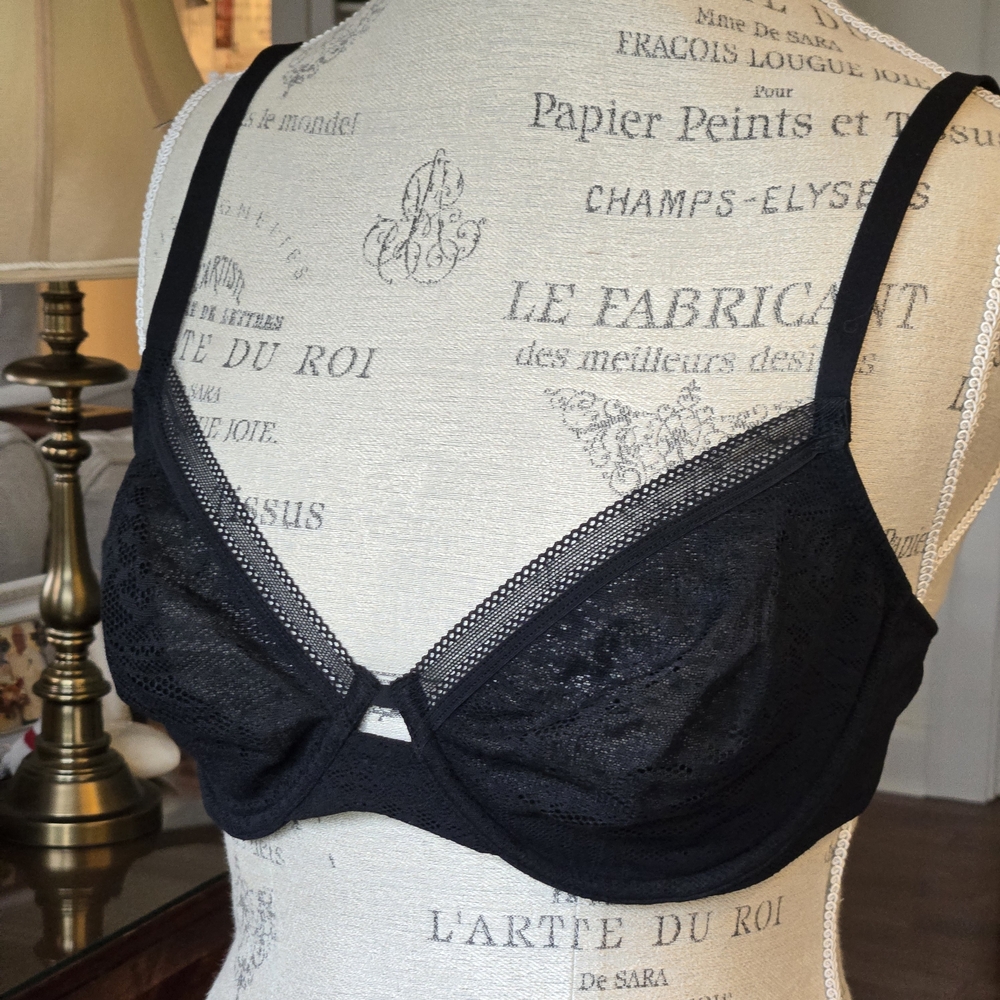 Soma Midnight Black Lace Bra